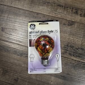 Stained Glass Lightbulb new in package 25 Watts  b1